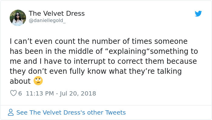 Male Coworkers Were Asking This Woman Whether They Were 'Mansplaining', So She Created A Chart