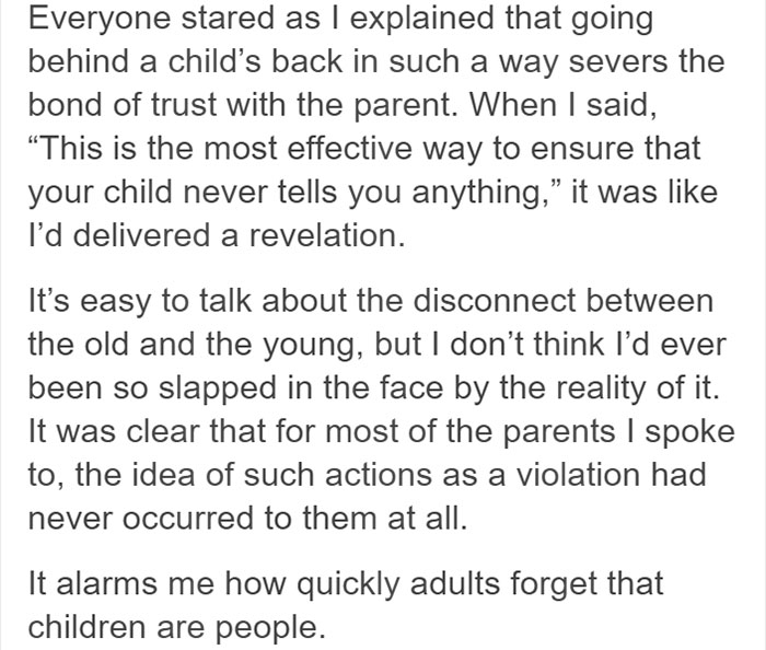 Woman Explains Why You Should Respect Your Child's Privacy In An Eye-Opening Message Woman Explains Why You Should Respect Your Child's Privacy In An Eye-Opening Message