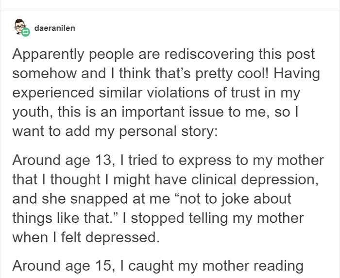 Woman Explains Why You Should Respect Your Child's Privacy In An Eye-Opening Message Woman Explains Why You Should Respect Your Child's Privacy In An Eye-Opening Message