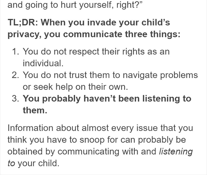 Woman Explains Why You Should Respect Your Child's Privacy In An Eye-Opening Message Woman Explains Why You Should Respect Your Child's Privacy In An Eye-Opening Message