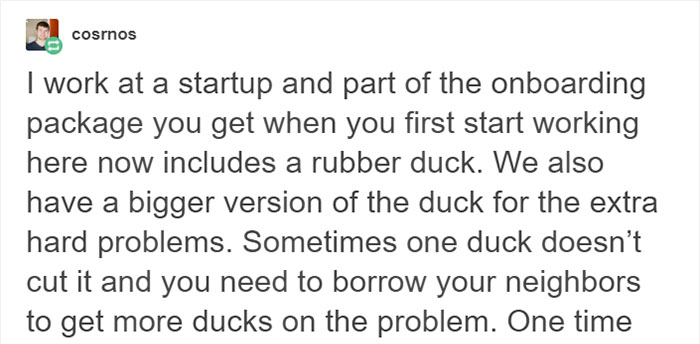 Programmer Explains Why They Keep Rubber Ducks By Their Computers