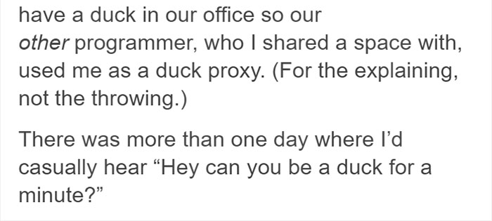 Programmer Explains Why They Keep Rubber Ducks By Their Computers Programmer Explains Why They Keep Rubber Ducks By Their Computers
