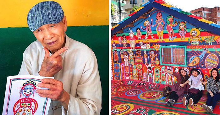 96-Year-Old Taiwanese Man Saves His Village From Demolition By Turning It Into A “Rainbow Village”