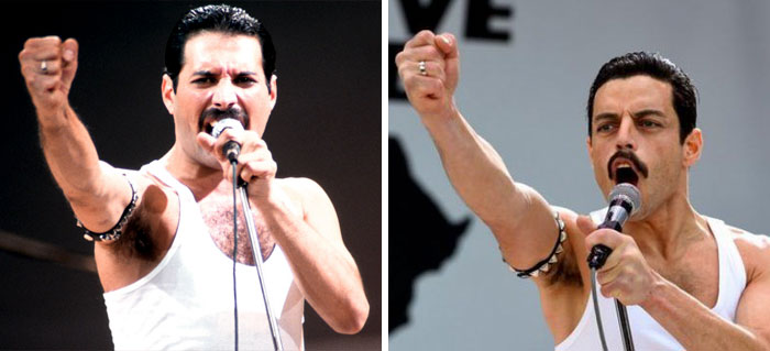 Someone Made A Side-By-Side Comparison Of Rami Malek And Freddie Mercury An Live Aid, And It's Like Watching The Same Person Someone Made A Side-By-Side Comparison Of Rami Malek And Freddie Mercury An Live Aid, And It's Like Watching The Same Person
