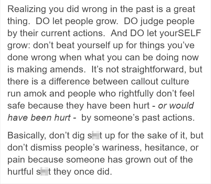 This Person Confesses To Doing Horrible Things In The Past And Explains Why Nobody Should Judge Him For It