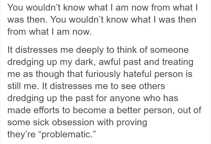 This Person Confesses To Doing Horrible Things In The Past And Explains Why Nobody Should Judge Him For It This Person Confesses To Doing Horrible Things In The Past And Explains Why Nobody Should Judge Him For It