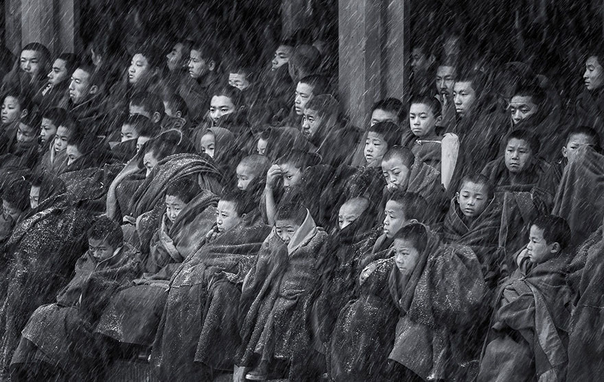 Young Lama In The Snowstorm, Sichuan (Honorable Mention In Fascinating faces and characters Category)