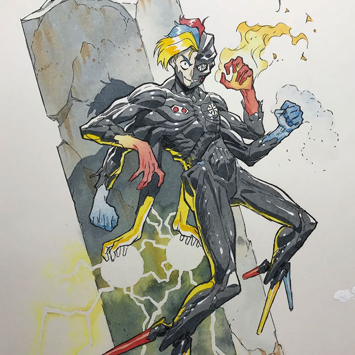 Dad Turns His Sons' Doodles Into Anime Characters, And The Result Is Amazing (Part V) Dad Turns His Sons' Doodles Into Anime Characters, And The Result Is Amazing (Part V)