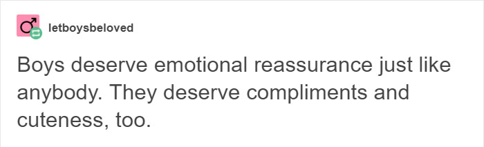 Tumblr Users Explain Why It Is Important To Take Care Of Men’s Emotional Needs And It Will Encourage You To Compliment Men More Tumblr Users Explain Why It Is Important To Take Care Of Men’s Emotional Needs And It Will Encourage You To Compliment Men More