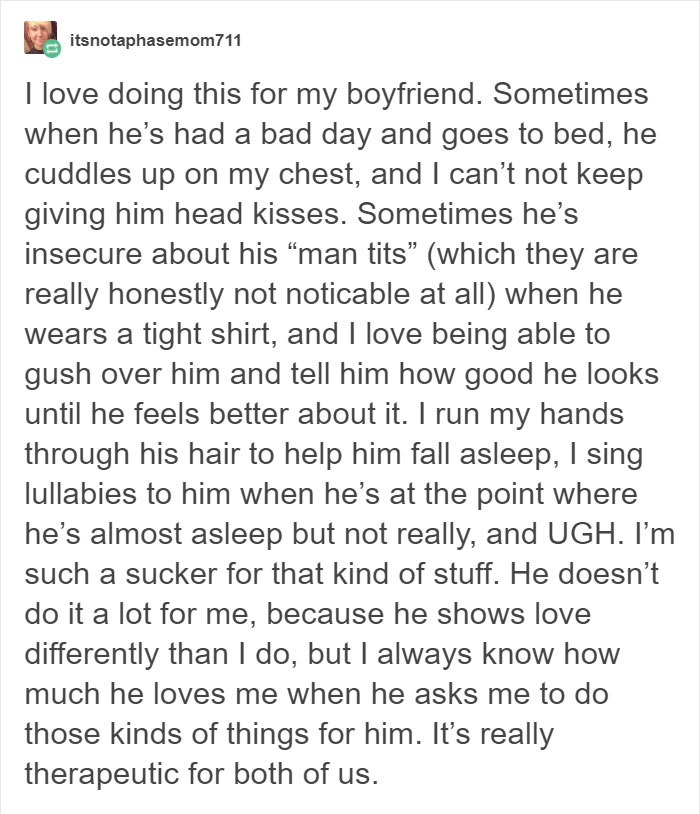 Tumblr Users Explain Why It Is Important To Take Care Of Men’s Emotional Needs And It Will Encourage You To Compliment Men More Tumblr Users Explain Why It Is Important To Take Care Of Men’s Emotional Needs And It Will Encourage You To Compliment Men More