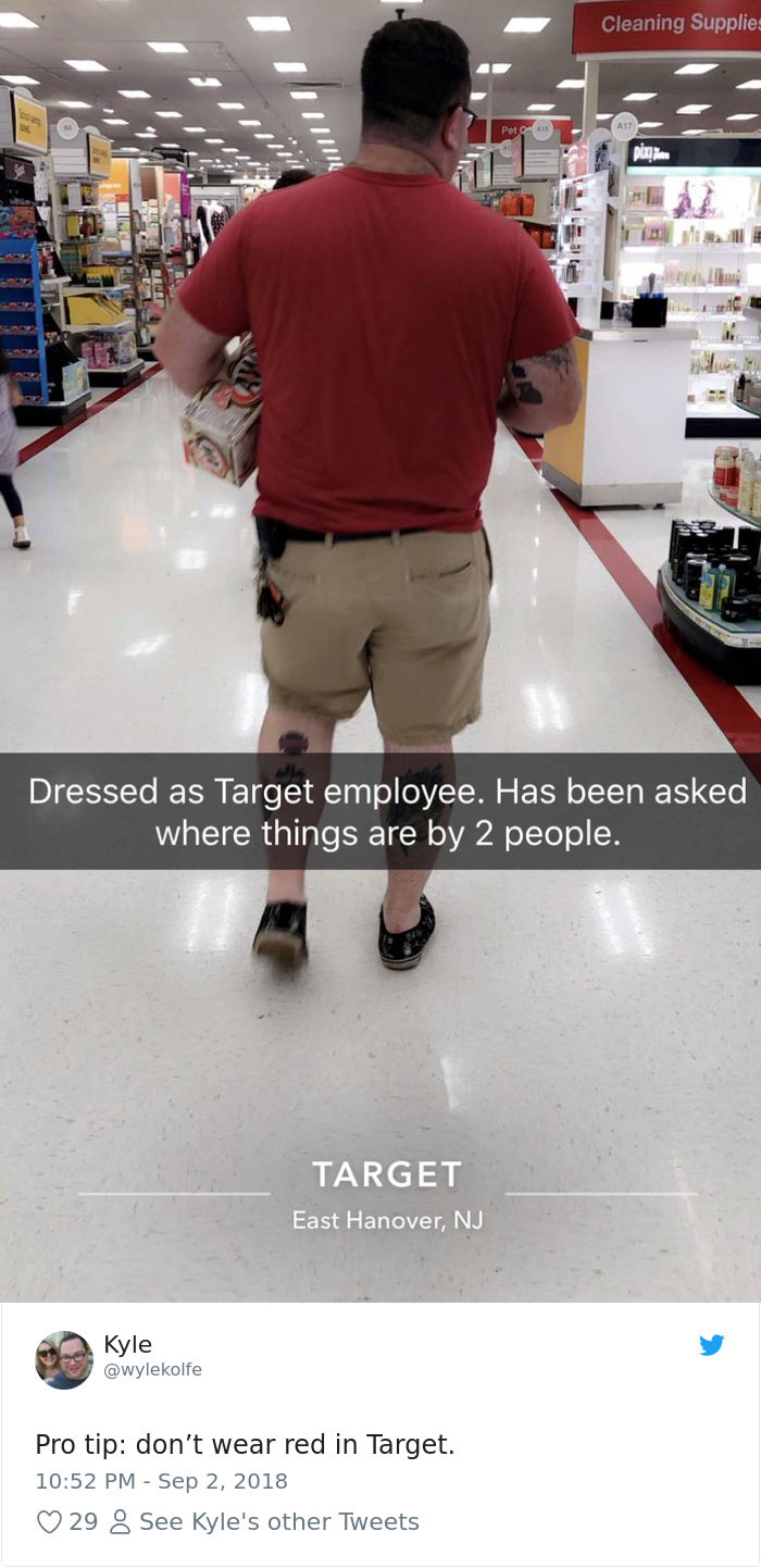 16 Hilarious Times People Made The Mistake Of Wearing Red To Target 16 Hilarious Times People Made The Mistake Of Wearing Red To Target
