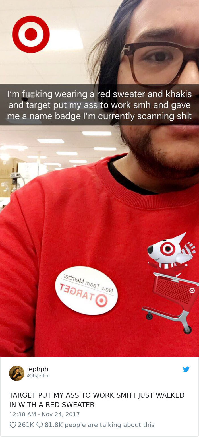 16 Hilarious Times People Made The Mistake Of Wearing Red To Target