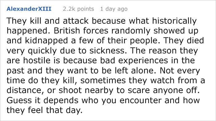 Writer Who's Against Illegal Immigration Says Government Should Bring Civilization To 'Uncontacted Tribe', Gets Murdered By Words Writer Who's Against Illegal Immigration Says Government Should Bring Civilization To 'Uncontacted Tribe', Gets Murdered By Words