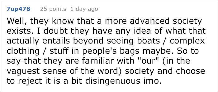 Writer Who's Against Illegal Immigration Says Government Should Bring Civilization To 'Uncontacted Tribe', Gets Murdered By Words Writer Who's Against Illegal Immigration Says Government Should Bring Civilization To 'Uncontacted Tribe', Gets Murdered By Words