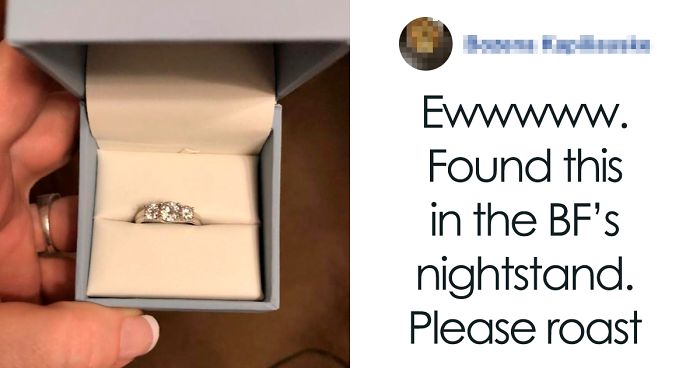 Woman Finds A Ring In Her Boyfriend’s Nightstand, Posts It To A Ring-Shaming Group