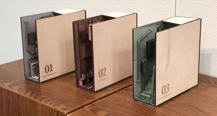 Creative Bookends By Japanese Artist That You Have To See From Up Close To Really Appreciate Creative Bookends By Japanese Artist That You Have To See From Up Close To Really Appreciate