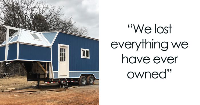 Man Shares Tragic Before & After Photos Of His Tiny DIY House After California Wildfires