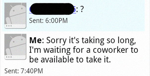 &ldquo;I Received A Text From Someone Asking For Topless Photos. I Obliged. He Had The Wrong Number&rdquo;