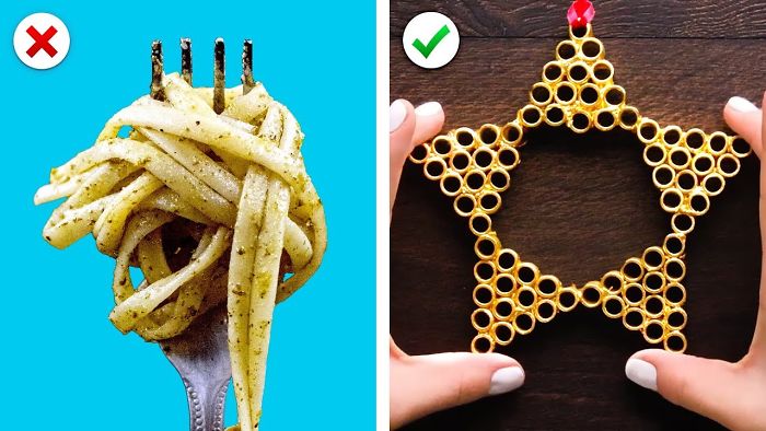 Turn Pasta Into Christmas Decor, Plus More Diy Christmas Decoration Ideas
