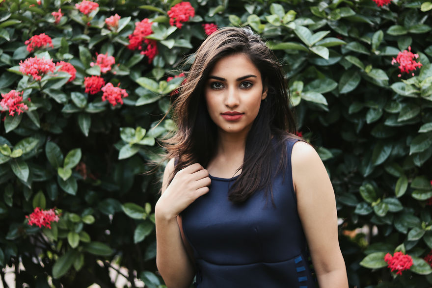 I Have Clicked Some Pictures Of My Friend At Garden Of Her Bungalow And Here Is The Result.