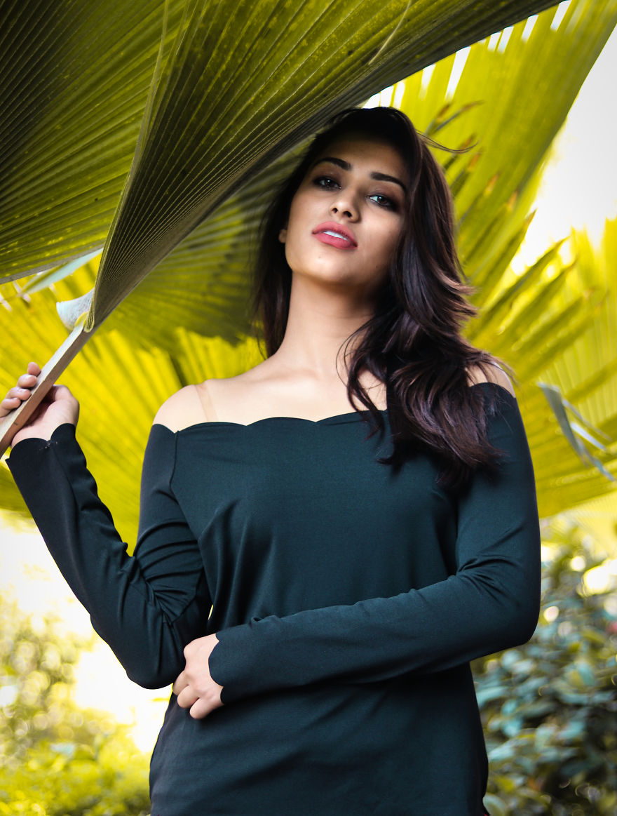 I Have Clicked Some Pictures Of My Friend At Garden Of Her Bungalow And Here Is The Result.