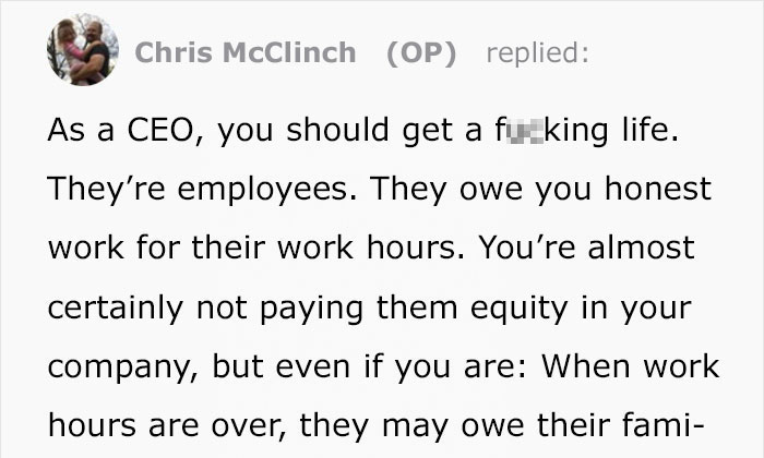 CEO Asks Internet How To Deal With Two Employees Who Constantly Leave Work At 6 PM, Gets Shut Down