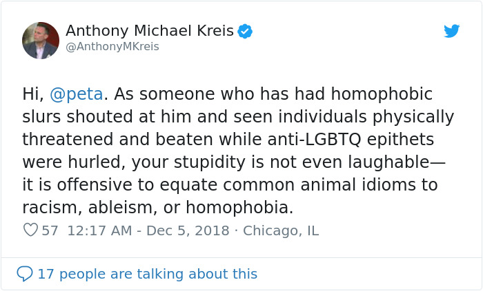 PETA Asks People To Stop Using "Anti-Animal" Phrases And People Can't Help But Laugh PETA Asks People To Stop Using "Anti-Animal" Phrases And People Can't Help But Laugh