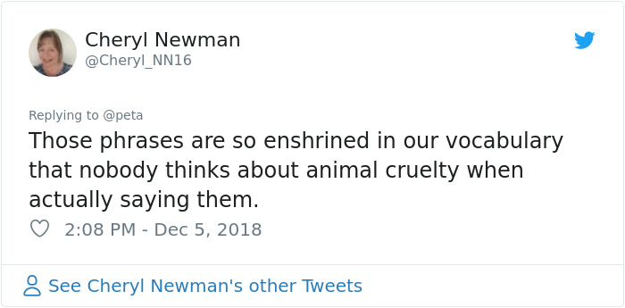 PETA Asks People To Stop Using "Anti-Animal" Phrases And People Can't Help But Laugh