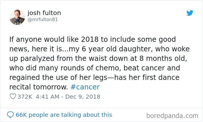 Some Good News From 2018