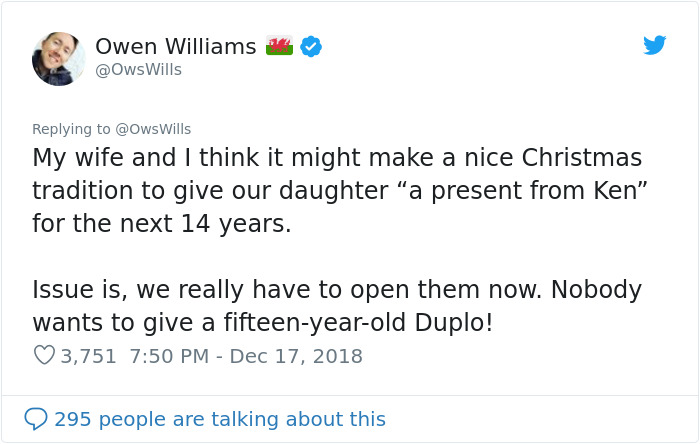 Dying Man Bought Christmas Gifts For Neighbor's 2-Year-Old That She Will Be Getting Until 2032 Dying Man Bought Christmas Gifts For Neighbor's 2-Year-Old That She Will Be Getting Until 2032