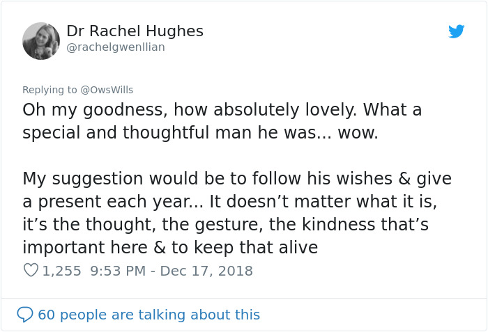 Dying Man Bought Christmas Gifts For Neighbor's 2-Year-Old That She Will Be Getting Until 2032 Dying Man Bought Christmas Gifts For Neighbor's 2-Year-Old That She Will Be Getting Until 2032