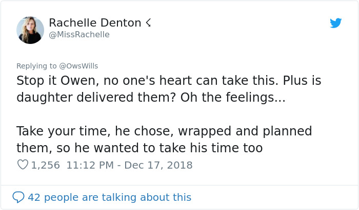 Dying Man Bought Christmas Gifts For Neighbor's 2-Year-Old That She Will Be Getting Until 2032 Dying Man Bought Christmas Gifts For Neighbor's 2-Year-Old That She Will Be Getting Until 2032