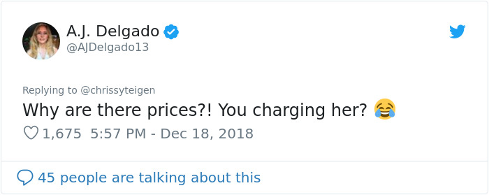 Chrissy Teigen Created A Real Menu For Her Picky 2-Year-Old And It's Hilarious