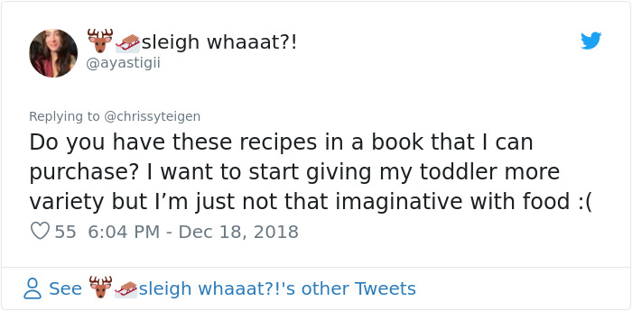 Chrissy Teigen Created A Real Menu For Her Picky 2-Year-Old And It's Hilarious