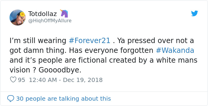 One Man Perfectly Shut Down People Who Called Forever 21 Racist Over White Model In A Wakanda Sweater