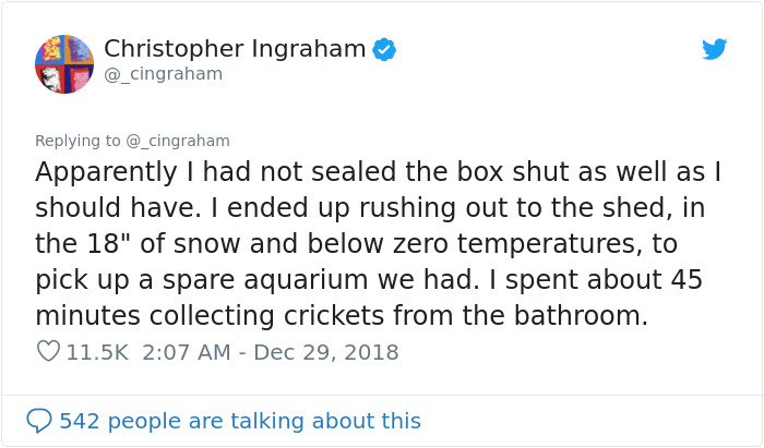 Man Accidentally Unleashes 250 Crickets In His House And People Are In Tears With Laughter Man Accidentally Unleashes 250 Crickets In His House And People Are In Tears With Laughter