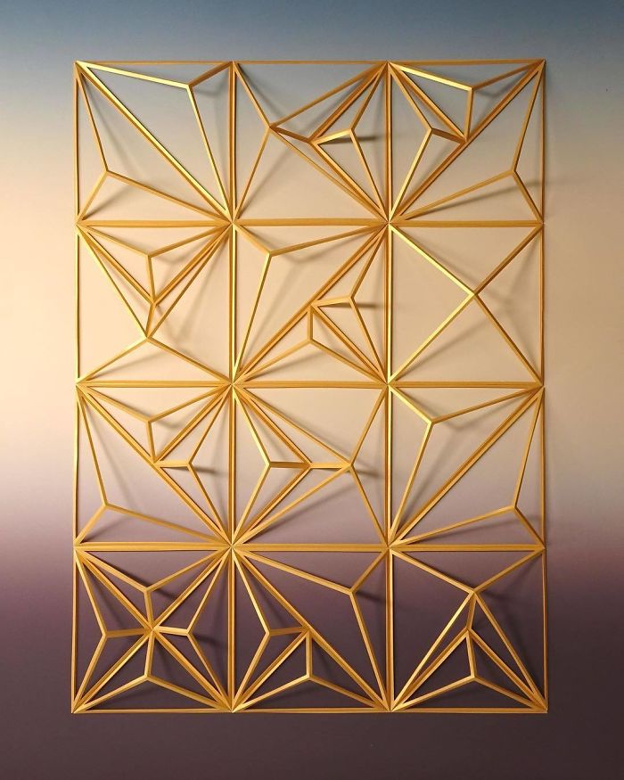 The Way This Engineer Turns Simple Sheets Of Paper Into Geometric Art Is Amazingly Satisfying (30 Pics) The Way This Engineer Turns Simple Sheets Of Paper Into Geometric Art Is Amazingly Satisfying (30 Pics)