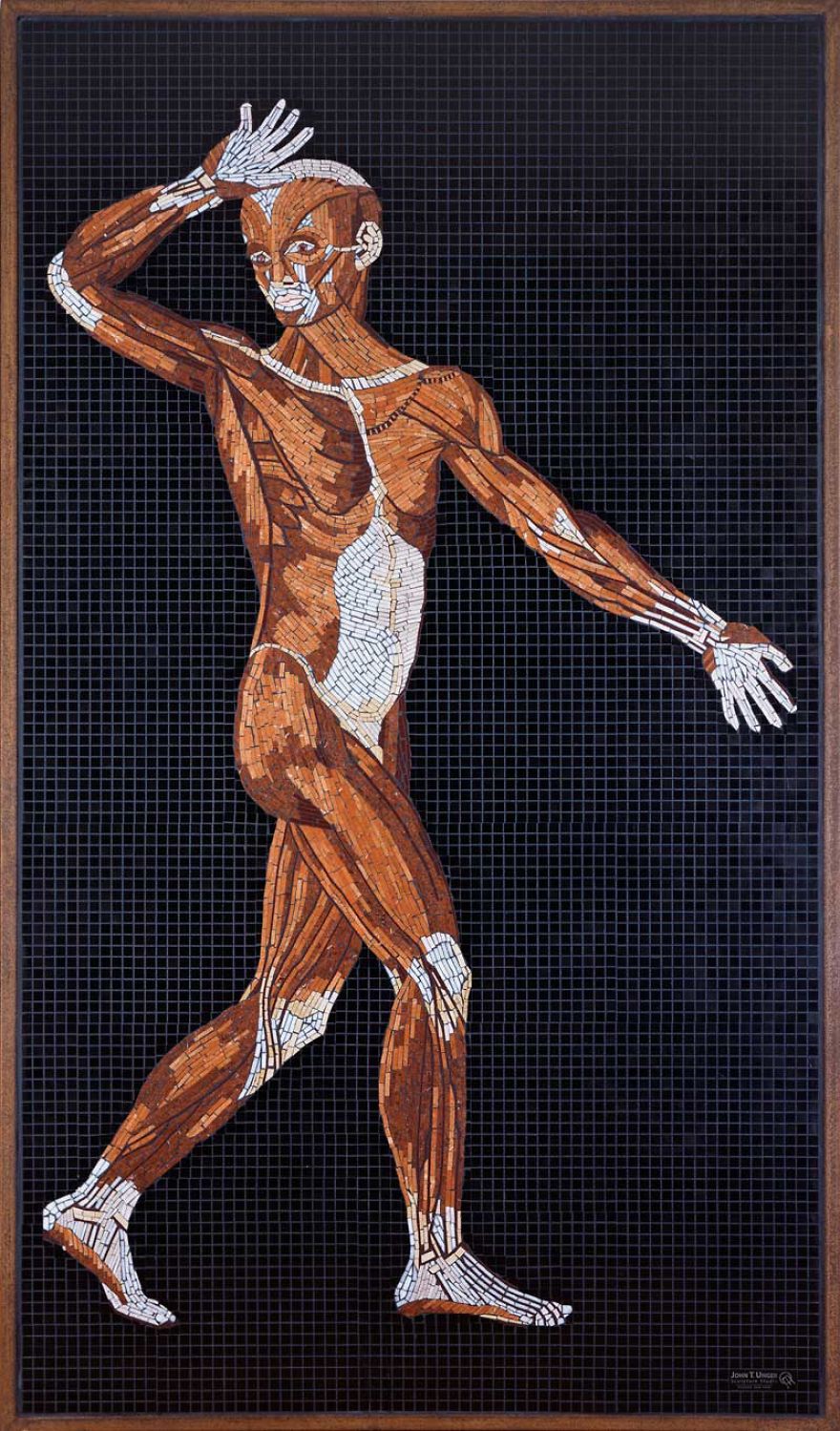 I Used Marble, Stone And Precious Gems To Create Realistic Mosaics Of 16th Century Anatomical Drawings