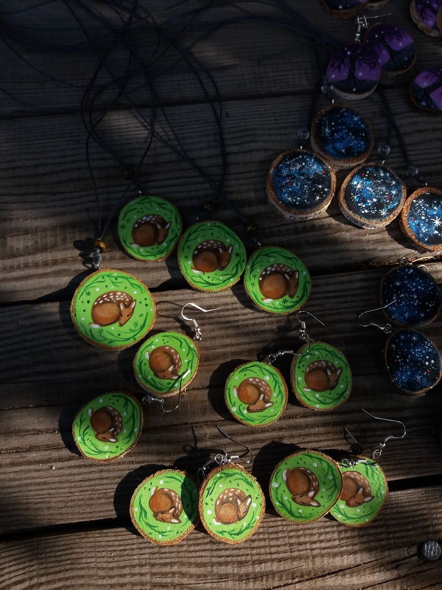 I Create Magical Natural Jewelry From Recycled Branches And Wood Pieces Found In The Woods.