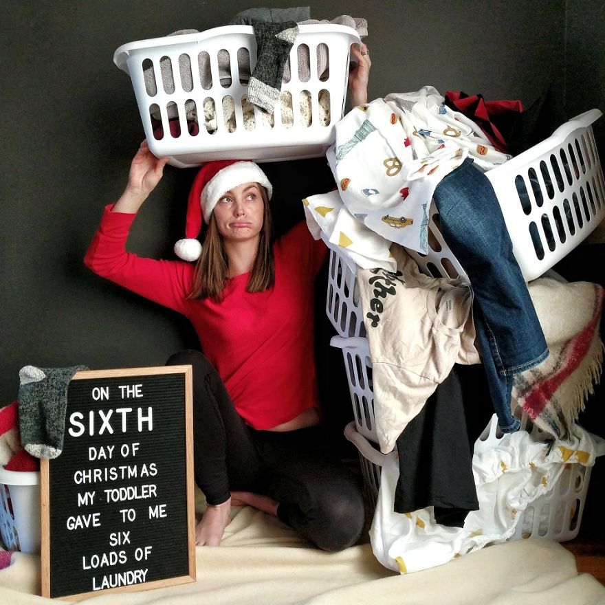 The 12 Days Of A Toddler Christmas: I Captured The Struggles Of Parenting During Holiday Season