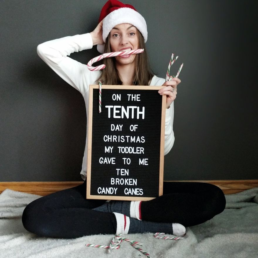 The 12 Days Of A Toddler Christmas: I Captured The Struggles Of Parenting During Holiday Season