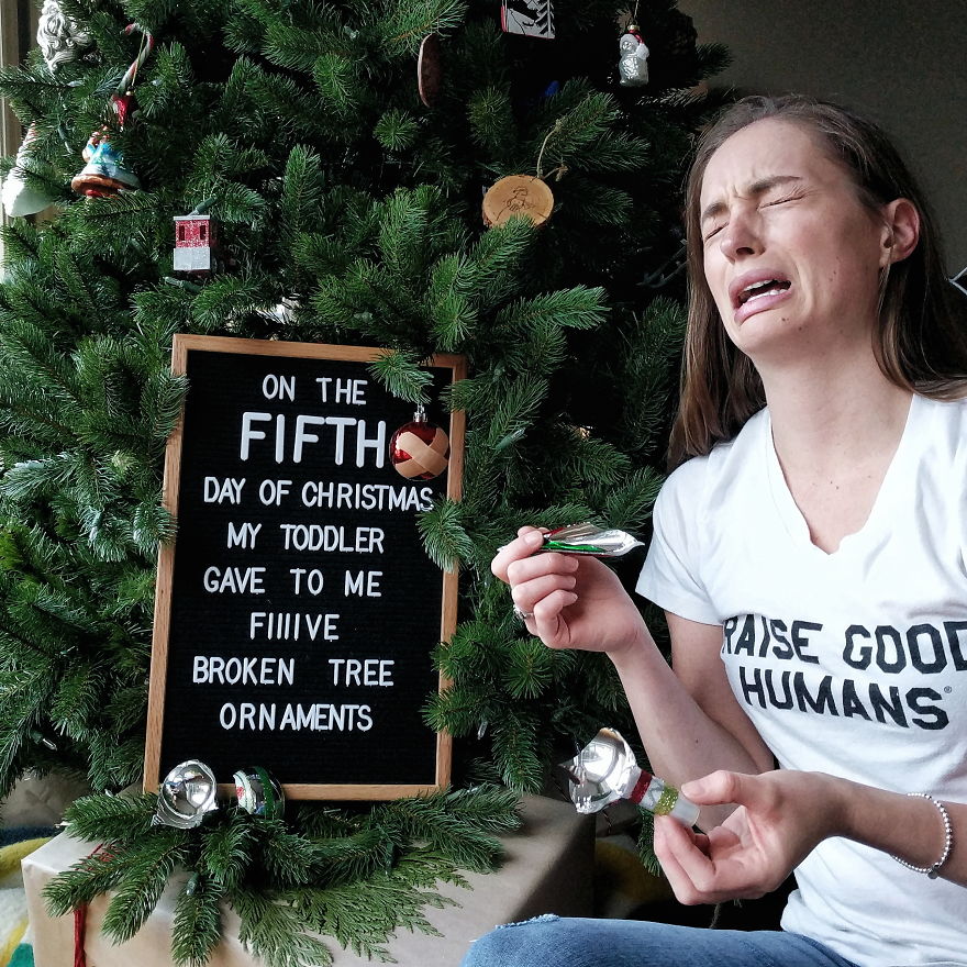 The 12 Days Of A Toddler Christmas: I Captured The Struggles Of Parenting During Holiday Season