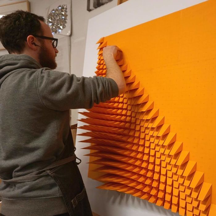 The Way This Engineer Turns Simple Sheets Of Paper Into Geometric Art Is Amazingly Satisfying (30 Pics) The Way This Engineer Turns Simple Sheets Of Paper Into Geometric Art Is Amazingly Satisfying (30 Pics)