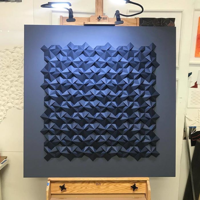 The Way This Engineer Turns Simple Sheets Of Paper Into Geometric Art Is Amazingly Satisfying (30 Pics) The Way This Engineer Turns Simple Sheets Of Paper Into Geometric Art Is Amazingly Satisfying (30 Pics)
