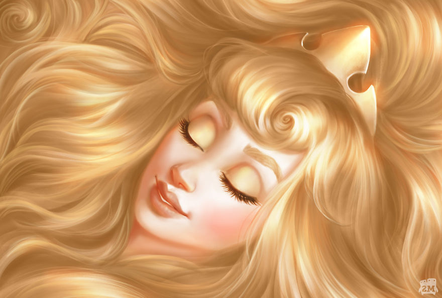 Artists Highlight The Hair Of Disney Princesses And The Result Is Magical