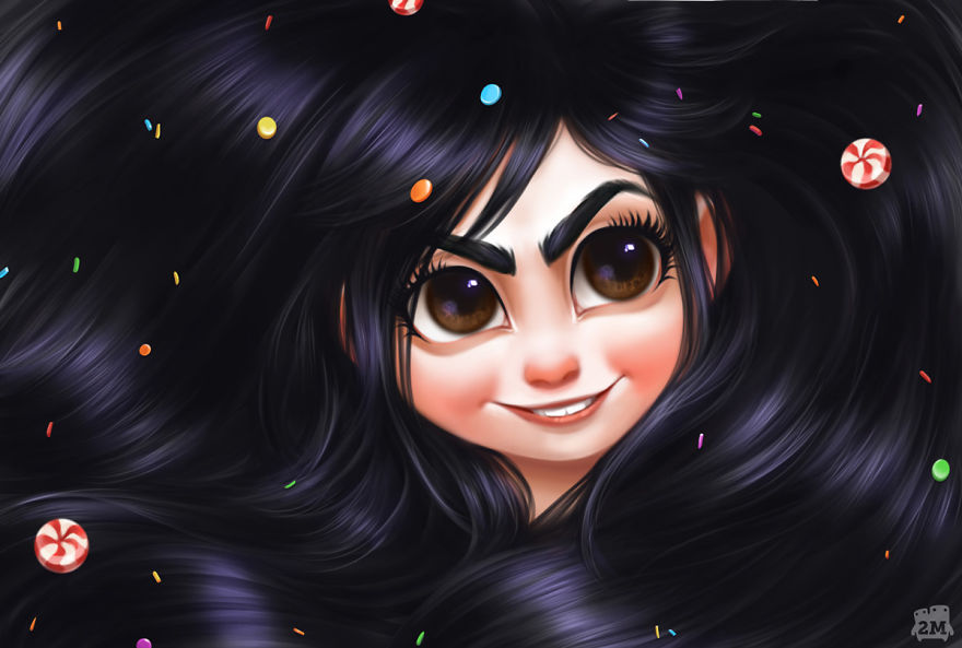 Artists Highlight The Hair Of Disney Princesses And The Result Is Magical