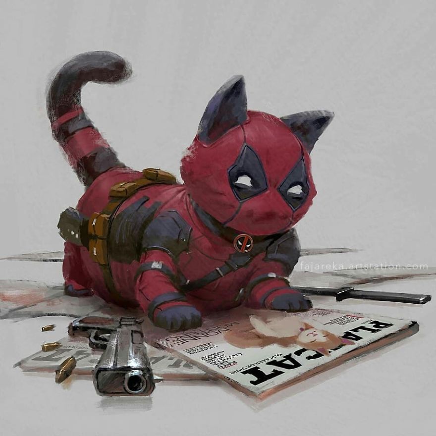 Catvengers: Cats Reimagined As Marvel And DC Superheroes By Fajareka Setiawan