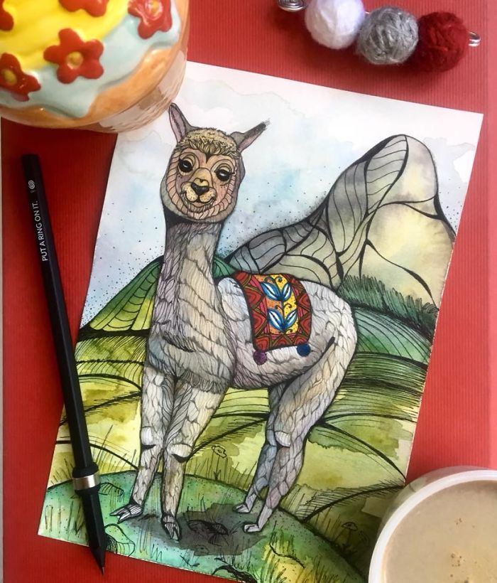 To Go Around The World To Love Beautiful Of Nature. I Made This Illustration For 3 Weeks.