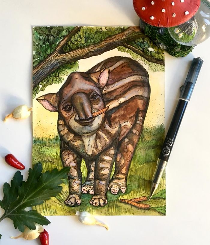 To Go Around The World To Love Beautiful Of Nature. I Made This Illustration For 3 Weeks.