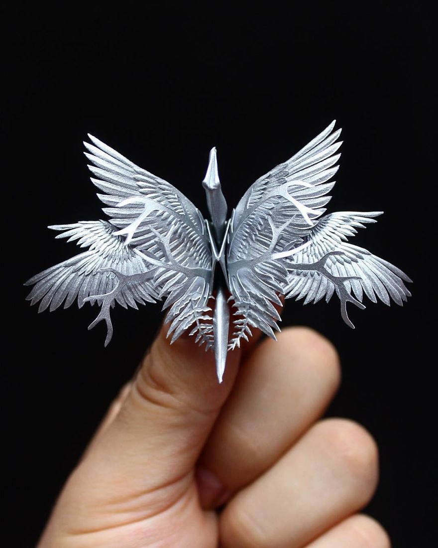 I Continued Creating Decorated Origami Cranes Even After Reaching My Goal Of 1000 Cranes In 1000 Days